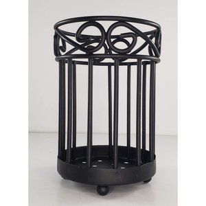 Scroll Utensil Holder Kitchen Black